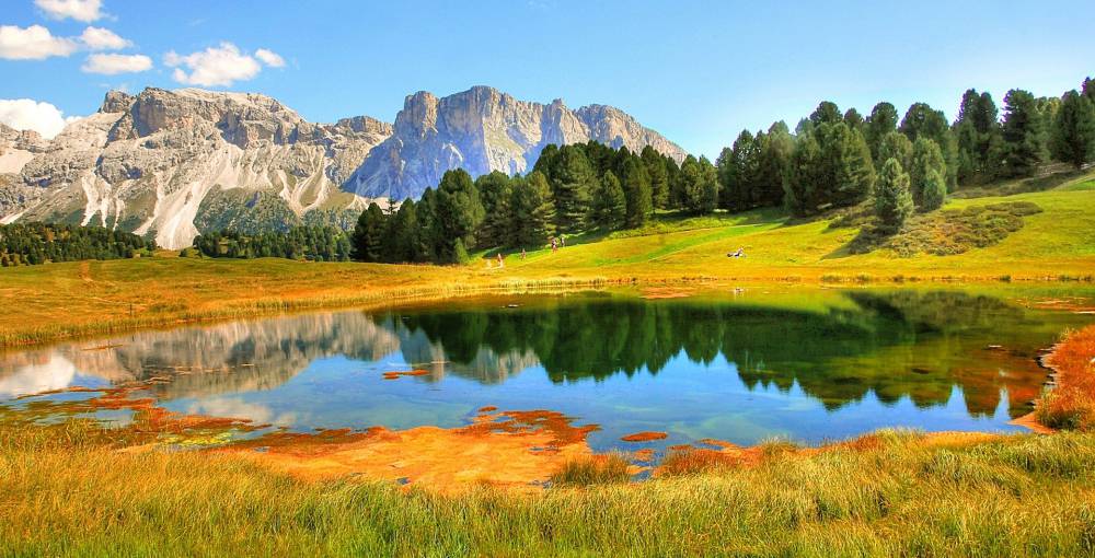 Freiheit mit dem Campinganhänger in den Dolomiten